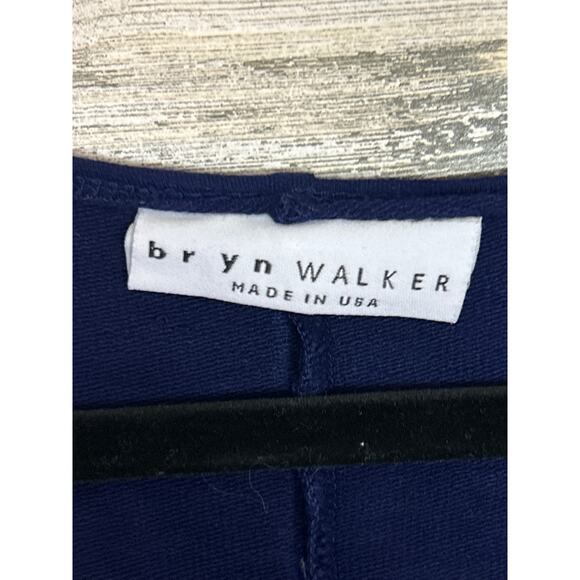 Bryn Walker Women's M navy blue long sleeve mini shirt dress fall winter boots - Picture 5 of 7